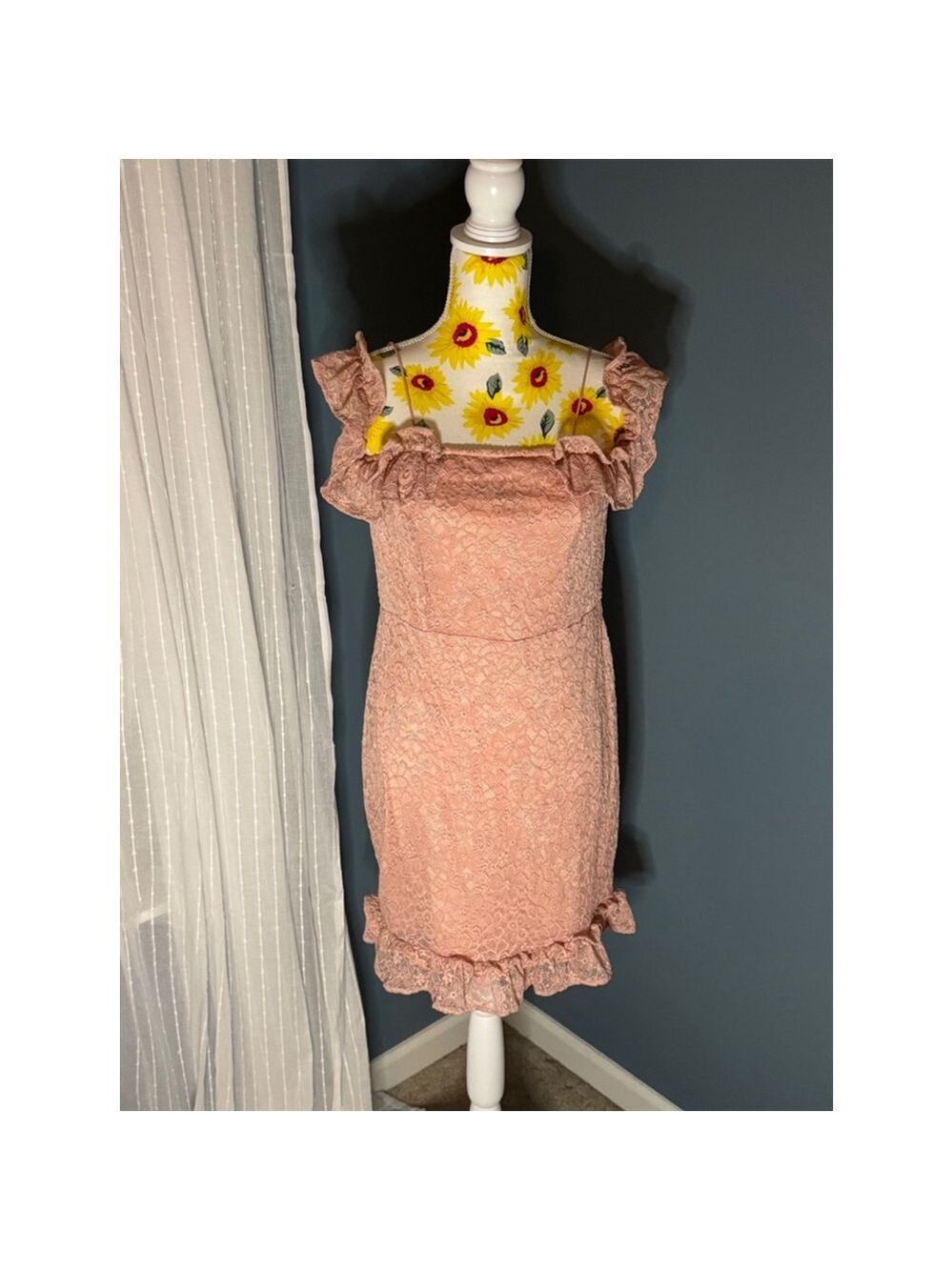 Lace Zexxy Pink Dress, Women's Large